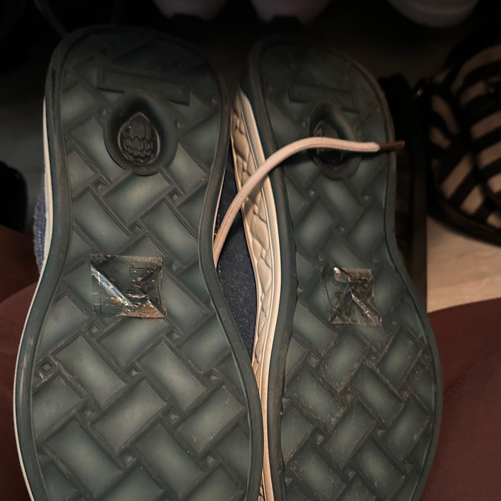 Kurt Geiger Blue Patchwork Sneakers - Picture 3 of 4